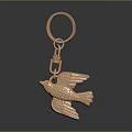 Modern Keychain Key Chain Key Ring Key Chain 3d model