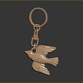 Modern Keychain Key Chain Key Ring Key Chain 3d model