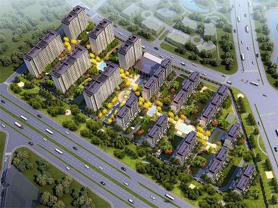 New Chinese-style Residential District 3d model