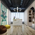 Modern Clothing Store Interior With Open Racks Display Tables And Fashion Merchandise