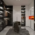 Modern Hotel Mahjong Room Interior Featuring Comfortable Seating Round Table Artwork And Potted Plant