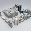 Modern Urban Building 3D Models With Various Shapes And Structures 3d model