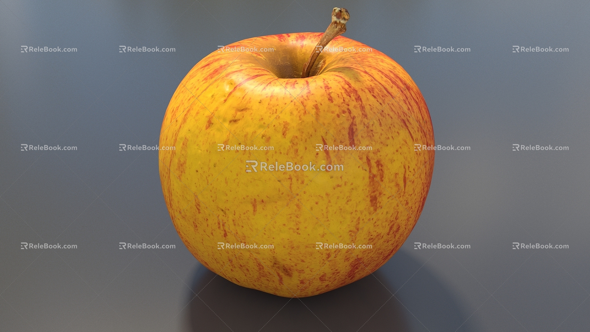 Apple Fruit Red Apple Red Fuji Apple Low Face Number Low Model Simple Model Game Sub-era Film and Television Level Super Realistic High Precision 3d model