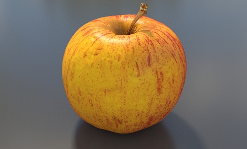 Apple Fruit Red Apple Red Fuji Apple Low Face Number Low Model Simple Model Game Sub-era Film and Television Level Super Realistic High Precision 3d model