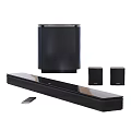Premium Home Theater Sound System With Soundbar Subwoofer Satellite Speakers And Remote Control
