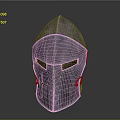 Medieval Knight Weapon Helmet With Metal Construction Pointed Top And Cross