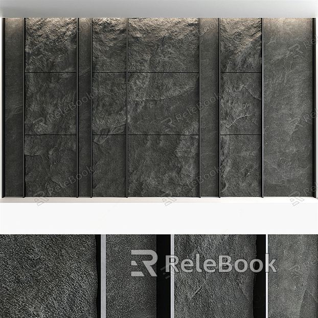 Modern Wall Panel Rock Wall Panel model