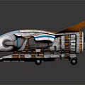 Modern Airliner With Orange Blue Stripes Sleek Aerodynamic Design And Engines