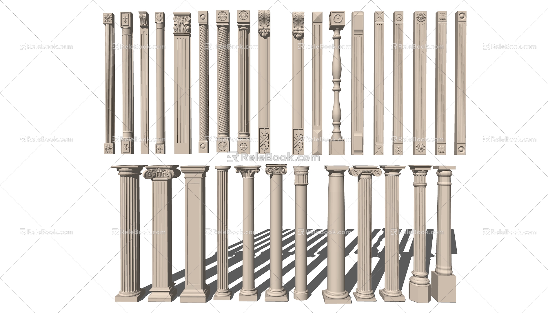 Jane's Roman Column 3d model