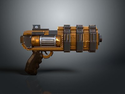 pistol sci-fi pistol sci-fi gun semi-automatic pistol 3d model