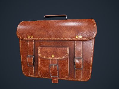 Modern Briefcase Modern Bag Briefcase Handbag Leather Bag Schoolbag Backpack 3d model