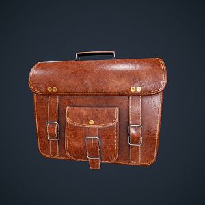 Modern Briefcase Modern Bag Briefcase Handbag Leather Bag Schoolbag Backpack 3d model