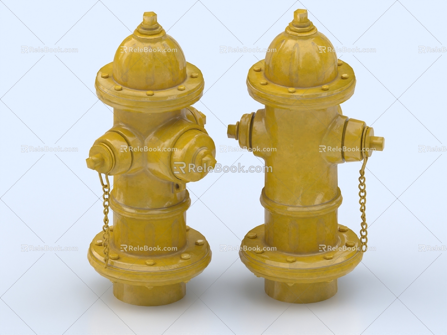 Fire hydrant fire extinguishing equipment safety equipment 3d model