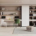 Modern Study Home Study 3d model