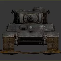 Rusty Vintage Tank Model With Detailed Cannon Barrel And Tracks On Weathered Earthy Toned Base