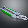 Durable Metal Scissors With Green Handle For Household Cutting And Daily Use