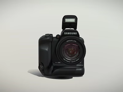 Samsung Digital Camera With Built In Flash And High Resolution Lens 3d model