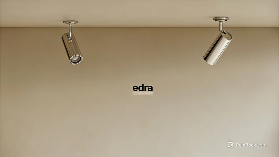 Modern Downlights and Spotlights with Metal Design for Ceiling Installation by Edra 3d model 
