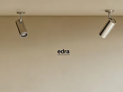 Modern Downlights and Spotlights with Metal Design for Ceiling Installation by Edra 3d model