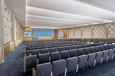 Modern Conference Hall Report Hall 3d model