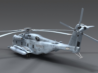 CH53 transport helicopter CH 53 transport aircraft MH53J US military transport helicopter sea stallion anti-submarine aircraft rescue aircraft model