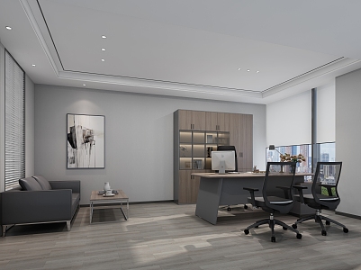 Office Manager Room 3d model