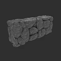 Versatile Rustic Natural Stone Wall With Irregular Textured Stones For Interior And Exterior