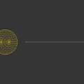 Black Marble Construction Component With White Veins And Spherical Decor