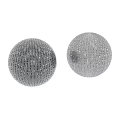 Shiny Decorative Disco Ball Component With Reflective Metallic Mesh Background 3d model