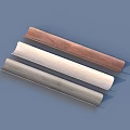 Three Colored Decorative Strips In Brown Beige And Gray For Furniture Decoration
