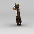 Ornate Inflatable Model With Golden Decorations Long Robe And Pointed Headdress