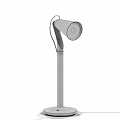 Modern Adjustable Table Lamp With Sleek Metal Base And Rotatable Head Design 3d model