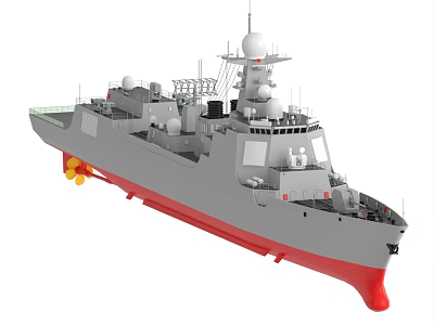 052D destroyer 052D warship 3d model
