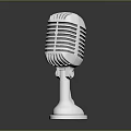 Microphone Amplifier Capacitor Microphone High-end Microphone Wheat Desktop Microphone Broadcasting Microphone 3d model