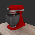 Red KitchenAid Stand Mixer On Wooden Countertop As Essential Kitchen Appliance