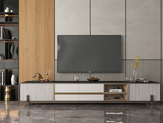 Light Luxury TV Cabinet 3d model