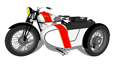 Modern Motorcycle 3d model