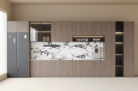 Modern Sideboard Cabinet Refrigerator Cabinet Refrigerator Wine Cabinet 3d model