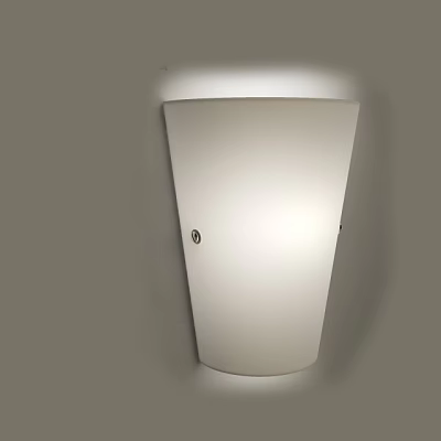 Sleek White Wall Sconce with Modern Design and Soft Ambient Lighting for Interiors 3d model