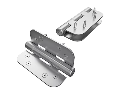 Stainless Steel Metal Hinges Heavy Duty Hardware Tools for Doors and Furniture 3d model