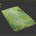 Green and Purple Terrain Surface with Irregular Texture and Scattered Spots