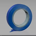 Blue Adhesive Tape Roll With Sticky Backing For Crafts And Packaging