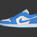 Blue And White Casual Sports Shoes With Comfortable Design For Daily Use