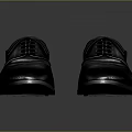 Classic Formal Black Leather Lace Up Shoes With Shiny Upper And Sleek Design