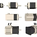 Industrial Electric Motors With Various Designs And High Performance For Machinery