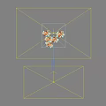 Red Flower Arrangements On Golden Geometric Stands For Elegant Decorative