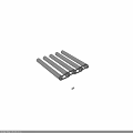 Industrial Stainless Steel Conveyor Roller Equipment With Chain Connected Metal Components