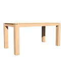Minimalist Light Wood Dining Table With Simple Design And Clean Straight Lines 3d model