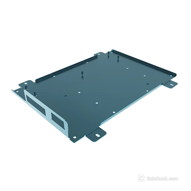 Heavy Duty Metal Chassis With Multiple Mounting Holes And Fixing Points 3d model 