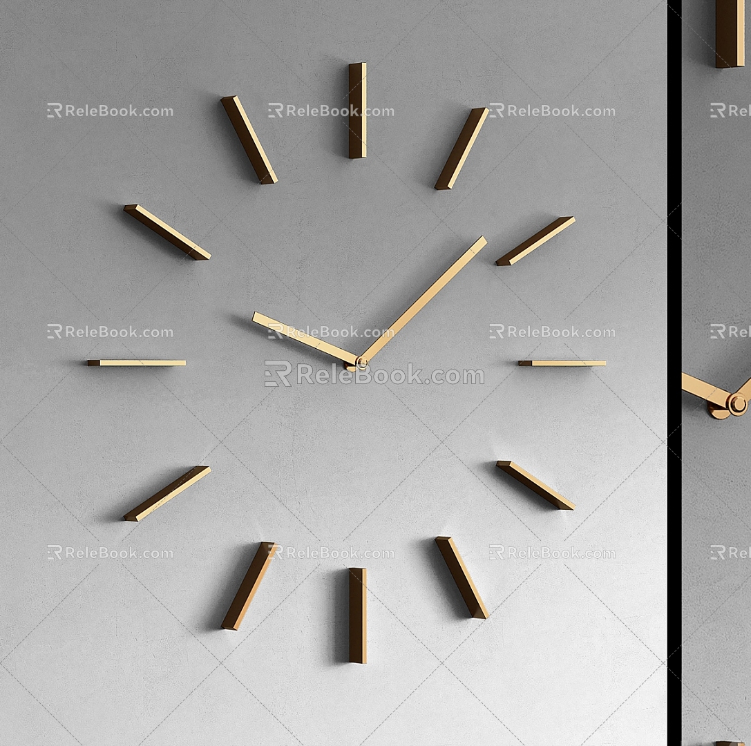 clock wall clock 3d model